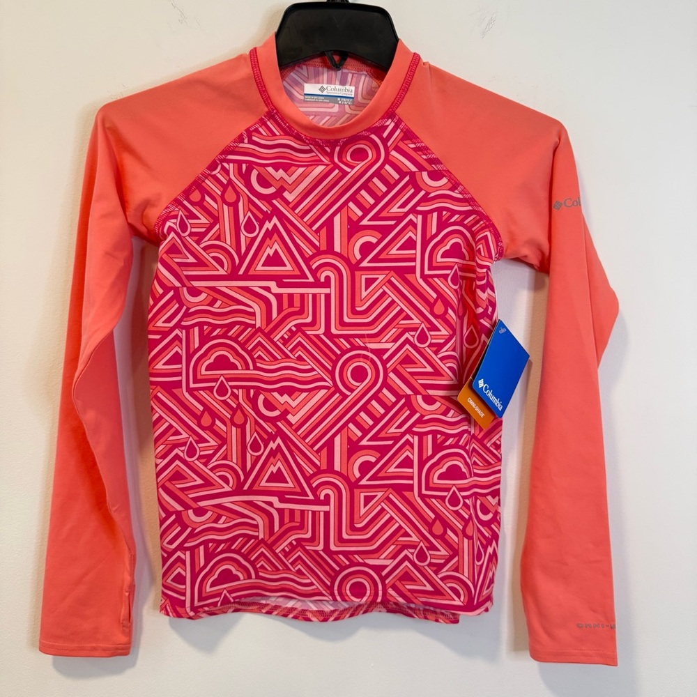 Columbia Sandy Shores Printed Long Sleeve Sunguard Size: M New With Tags